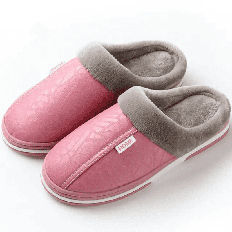[Compre 1 Leve 2] Pantufla Ortopédica de Cuero – Interior Afelpado [Antiodor]