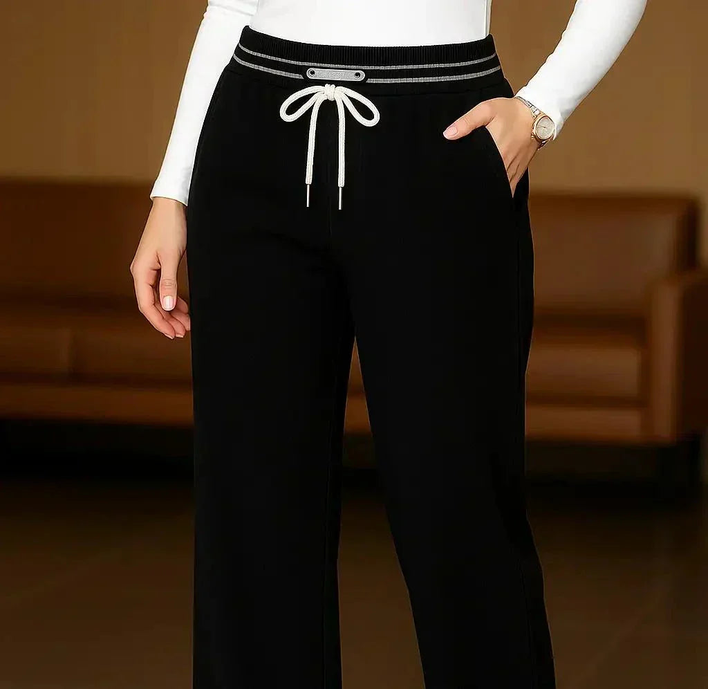 [Llevá 3, ¡Pagá Solo 2!] Kit de 3 Pantalones Femeninos Olina de Terciopelo (66% Rayón, 29% Nailon, 5% Elastano)